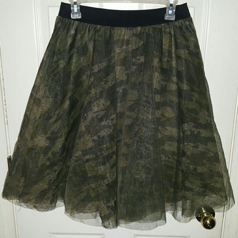 Freckles Camo TuTu Tulle Skirt Sz L